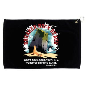 Breaker Rock Beach Gods Rock Solid Truth In A World Vbs 2024 Grommeted Golf Towel