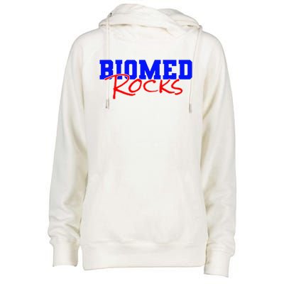 Biomed Rocks Bme College Funny Engineers Technician Womens Funnel Neck Pullover Hood