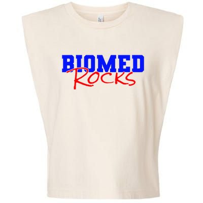 Biomed Rocks Bme College Funny Engineers Technician Garment-Dyed Women's Muscle Tee