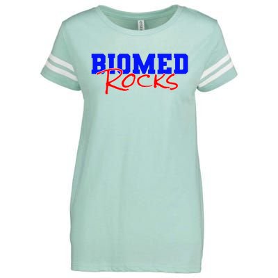 Biomed Rocks Bme College Funny Engineers Technician Enza Ladies Jersey Football T-Shirt