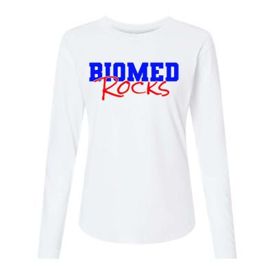 Biomed Rocks Bme College Funny Engineers Technician Womens Cotton Relaxed Long Sleeve T-Shirt