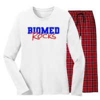 Biomed Rocks Bme College Funny Engineers Technician Women's Long Sleeve Flannel Pajama Set 