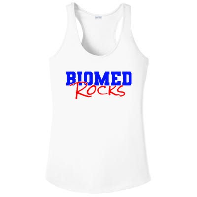 Biomed Rocks Bme College Funny Engineers Technician Ladies PosiCharge Competitor Racerback Tank