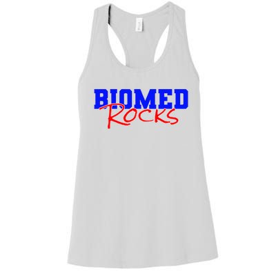 Biomed Rocks Bme College Funny Engineers Technician Women's Racerback Tank