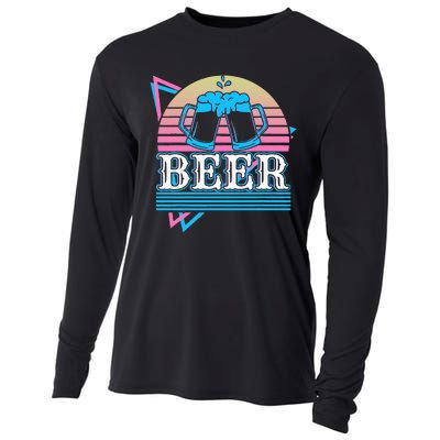 Beer Retro Cooling Performance Long Sleeve Crew