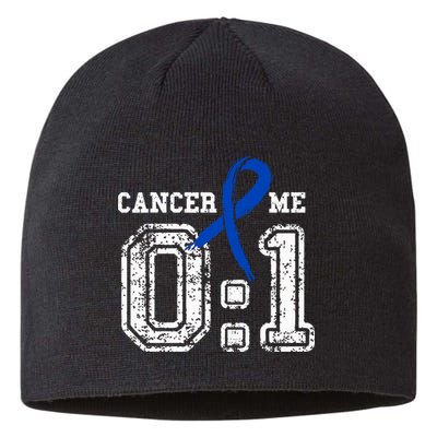 Blue Ribbon Cancer 0:1 Awareness Survivor Sustainable Beanie