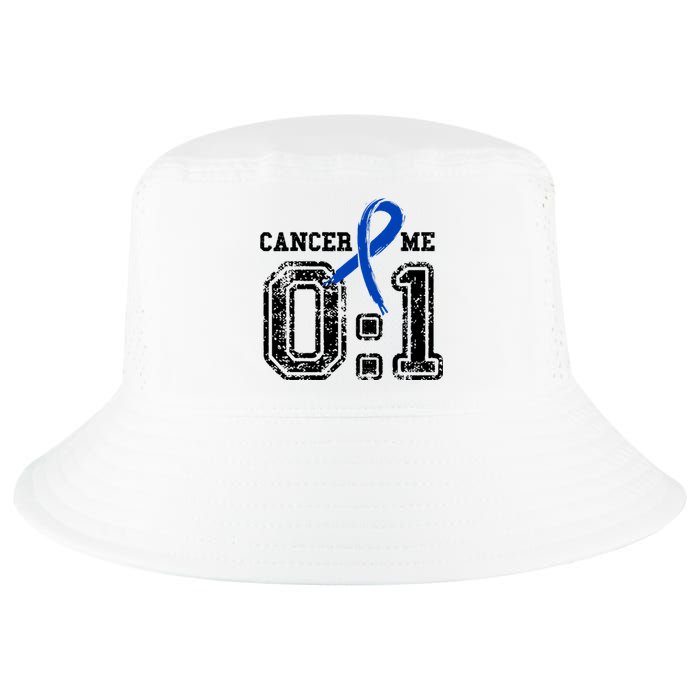 Blue Ribbon Cancer 0:1 Awareness Survivor Cool Comfort Performance Bucket Hat