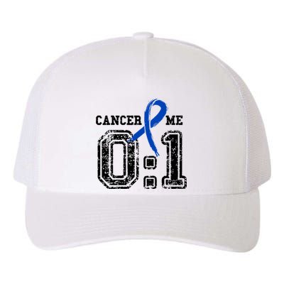 Blue Ribbon Cancer 0:1 Awareness Survivor Yupoong Adult 5-Panel Trucker Hat