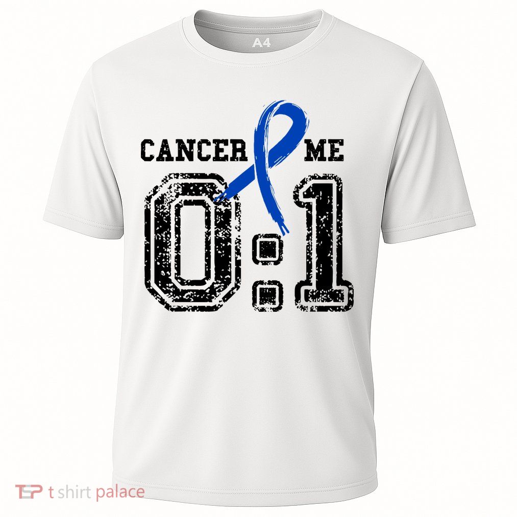 Blue Ribbon Cancer 0:1 Awareness Survivor Performance Shirt