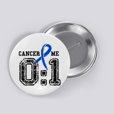 Blue Ribbon Cancer 0:1 Awareness Survivor Button