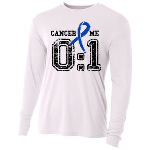 Blue Ribbon Cancer 0:1 Awareness Survivor Cooling Performance Long Sleeve Crew