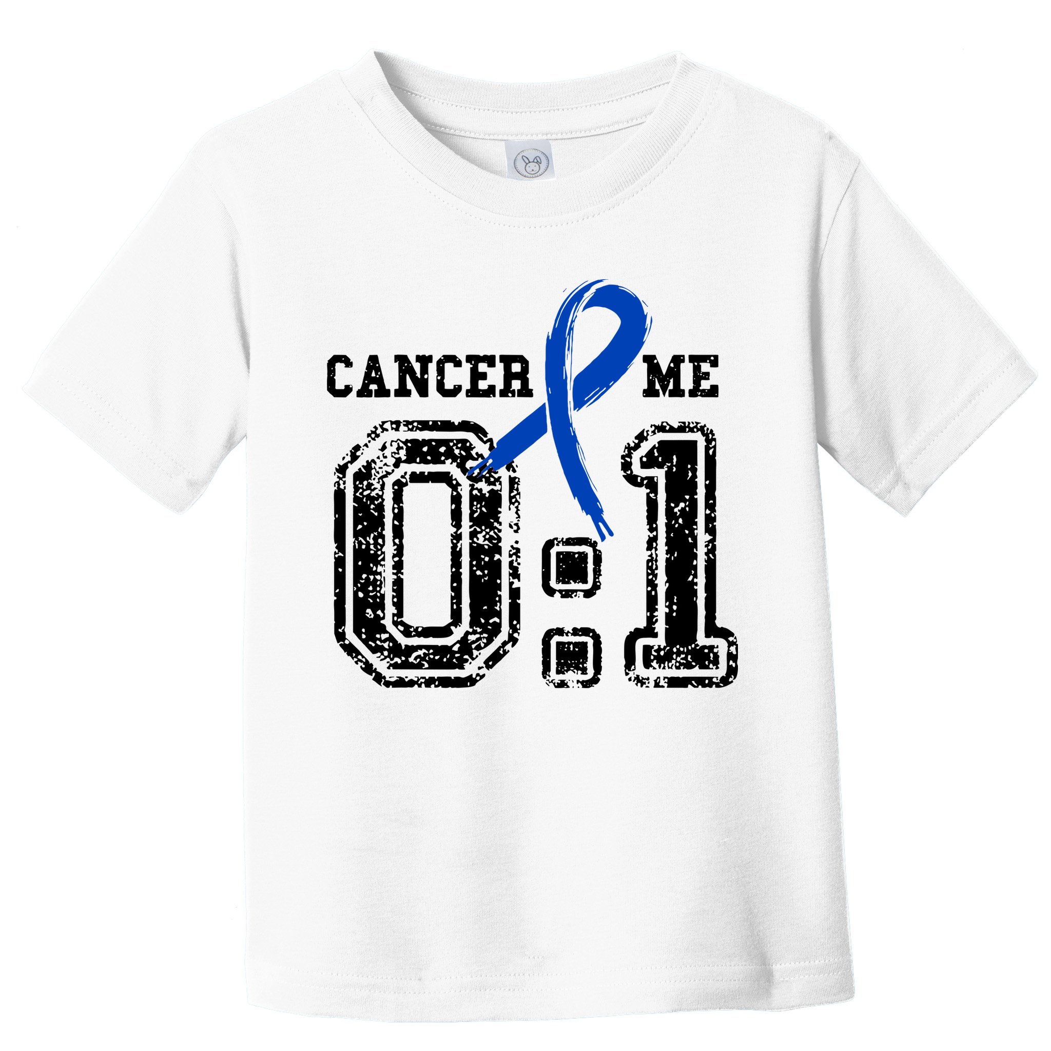 Blue Ribbon Cancer 0:1 Awareness Survivor Toddler T-Shirt