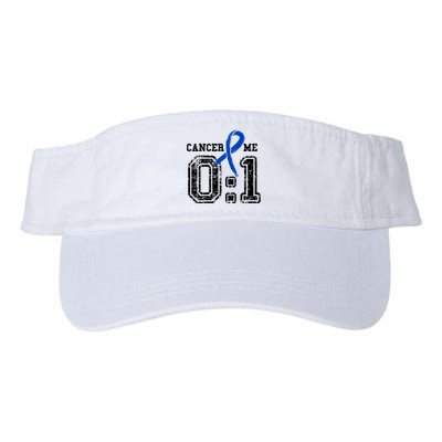 Blue Ribbon Cancer 0:1 Awareness Survivor Valucap Bio-Washed Visor