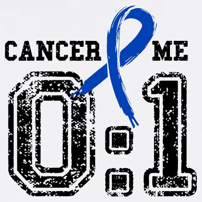 Blue Ribbon Cancer 0:1 Awareness Survivor Womens T-Shirt
