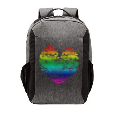 Big Rainbow Clouds Heart Tee Cute Valentines Day Gift Vector Backpack