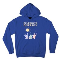 Bunny Rabbits Celebrate Diversity Gift Hoodie