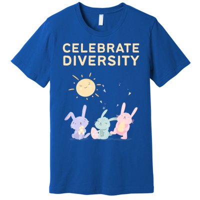 Bunny Rabbits Celebrate Diversity Gift Premium T-Shirt