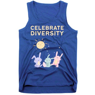 Bunny Rabbits Celebrate Diversity Gift Tank Top