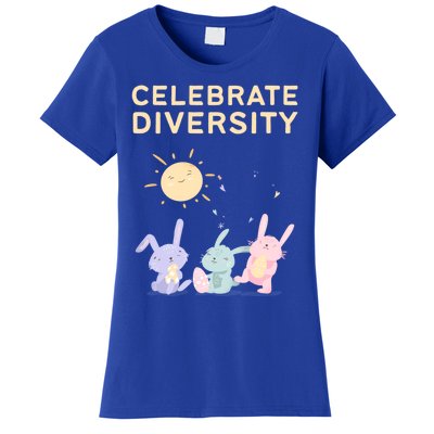 Bunny Rabbits Celebrate Diversity Gift Women's T-Shirt