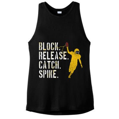 Block Release Catch Spike National Tight End Day Ladies PosiCharge Tri-Blend Wicking Tank