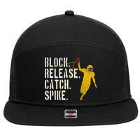 Block Release Catch Spike National Tight End Day 7 Panel Mesh Trucker Snapback Hat