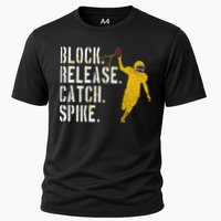 Block Release Catch Spike National Tight End Day Cooling Performance Crew T-Shirt