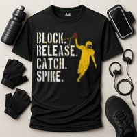 Block Release Catch Spike National Tight End Day Cooling Performance Crew T-Shirt
