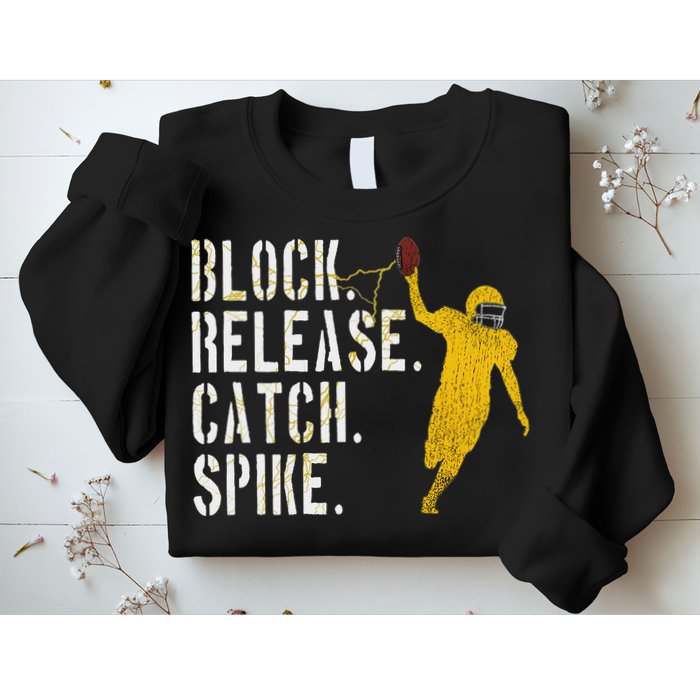 Block Release Catch Spike National Tight End Day Sweatshirt
