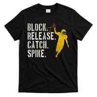 Block Release Catch Spike National Tight End Day T-Shirt