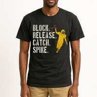 Block Release Catch Spike National Tight End Day Tall T-Shirt