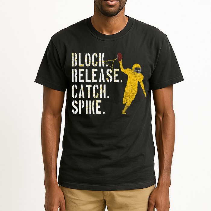 Block Release Catch Spike National Tight End Day Tall T-Shirt