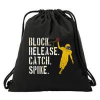 Block Release Catch Spike National Tight End Day Drawstring Bag