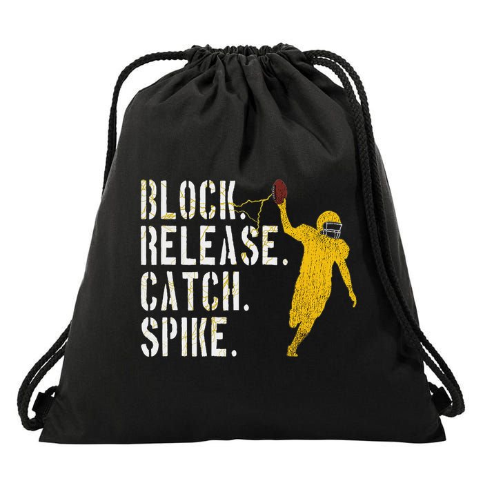 Block Release Catch Spike National Tight End Day Drawstring Bag