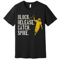 Block Release Catch Spike National Tight End Day Premium T-Shirt