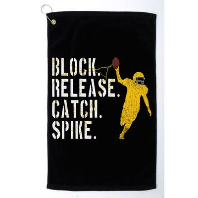 Block Release Catch Spike National Tight End Day Golf Towel