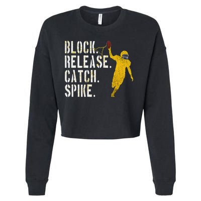 Block Release Catch Spike National Tight End Day Cropped Pullover Crew