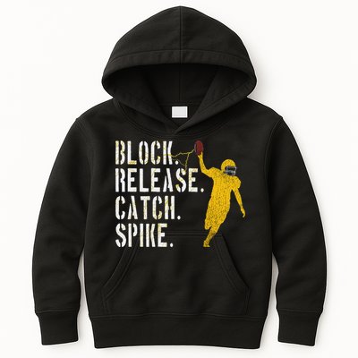 Block Release Catch Spike National Tight End Day Kids Hoodie