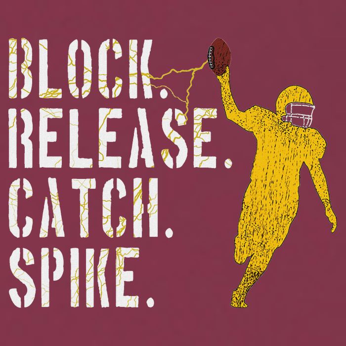 Block Release Catch Spike National Tight End Day 16oz Travel Tumbler