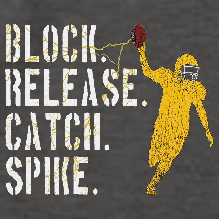 Block Release Catch Spike National Tight End Day Vector Backpack