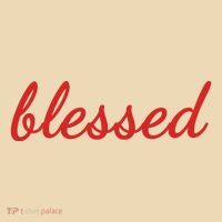 Blessed Red Christian Drawstring Bag