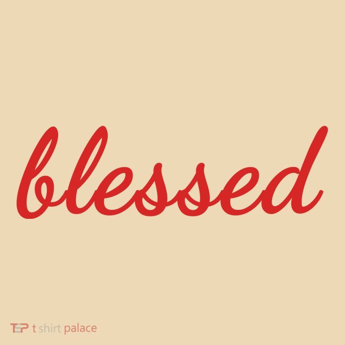 Blessed Red Christian Drawstring Bag