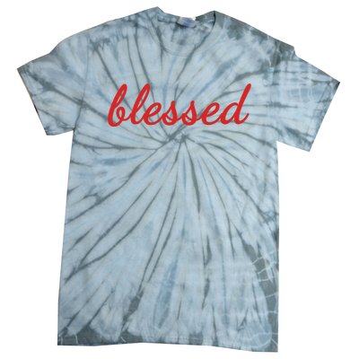 Blessed Red Christian Tie-Dye T-Shirt