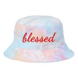 Blessed Red Christian Tie Dye Newport Bucket Hat