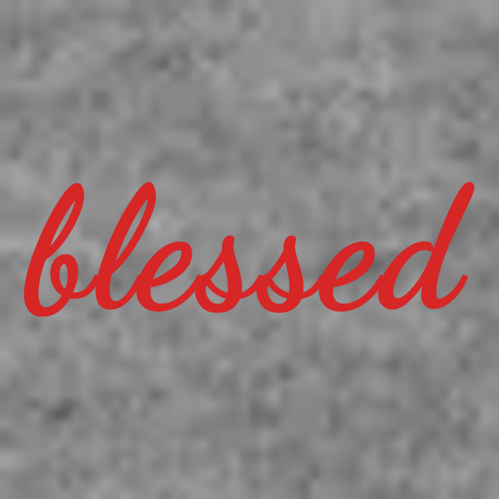 Blessed Red Christian Hooded Wearable Blanket