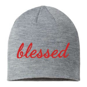 Blessed Red Christian Sustainable Beanie