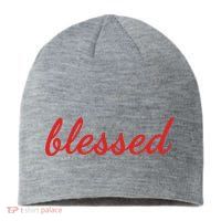 Blessed Red Christian Sustainable Beanie