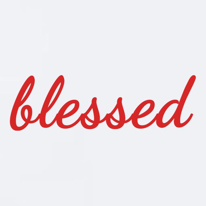Blessed Red Christian Sueded Cloud Jersey T-Shirt