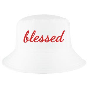 Blessed Red Christian Cool Comfort Performance Bucket Hat