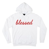 Blessed Red Christian Hoodie