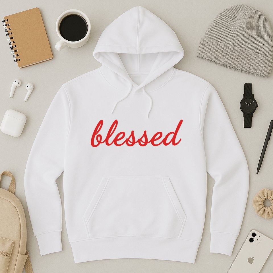 Blessed Red Christian Hoodie